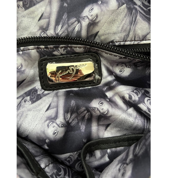 Junior Drake Black Leather Purse with Gold Tone Hardware - Picture 10 of 14